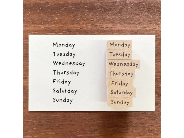 Stamp Marche Rubber Stamp Set - Days