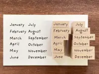 Stamp Marche Rubber Stamp Set - Months