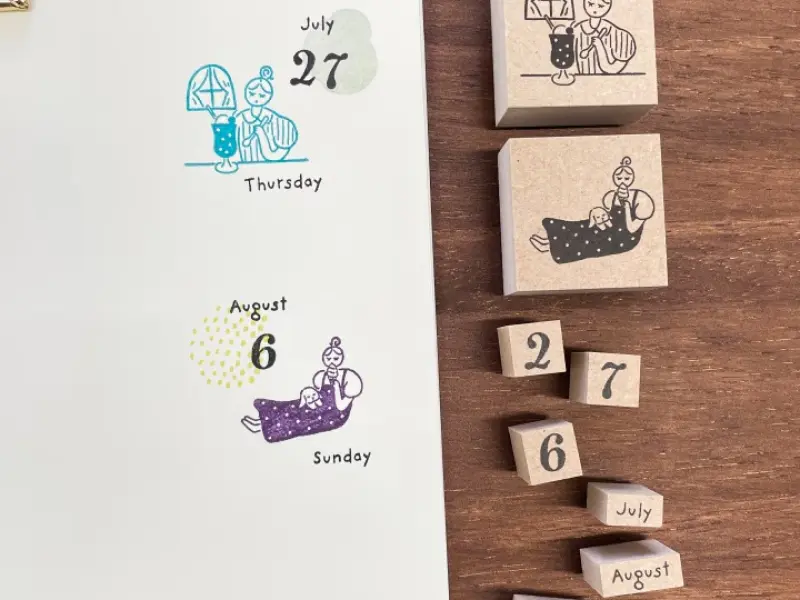 Stamp Marche Rubber Stamp Set - Months
