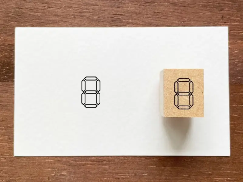 Stamp Marche Rubber Stamp Digital Numeral - Date