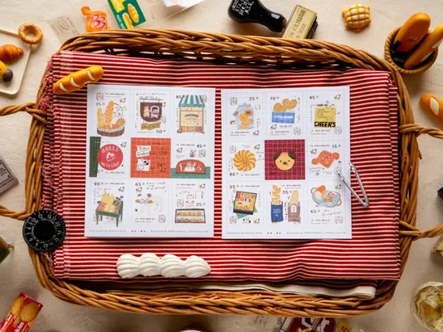 OURS Stamp Stickers - Bakery Cheers