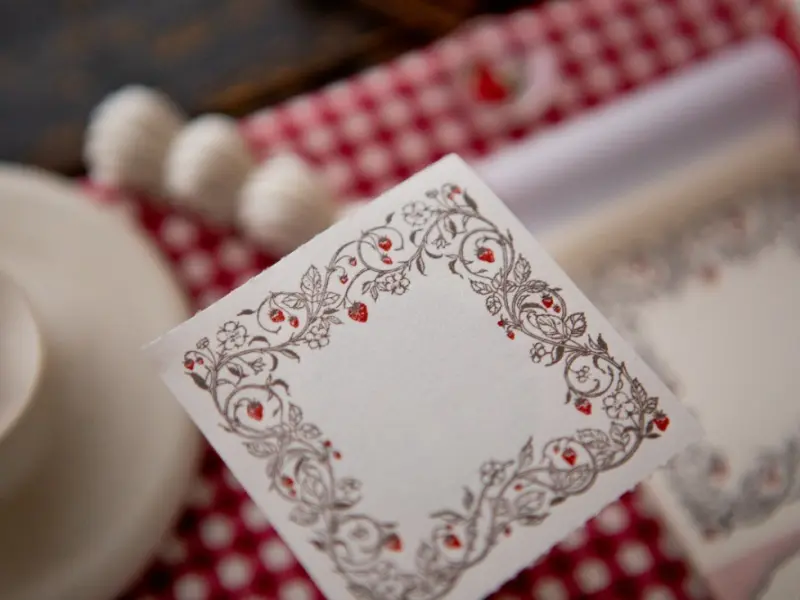 OURS Letterpress Book - Strawberry Frame