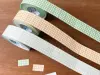 Stamp Marche Label Sticker Gingham Check - Dusty Green