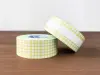 Stamp Marche Label Sticker Gingham Check - Dusty Yellow