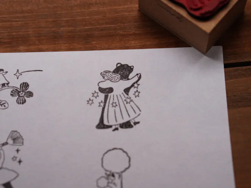 Ivy Snow Stamp - Dancing With Bear