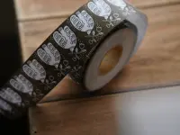 Ivy Snow Label Sticker Roll - Umber