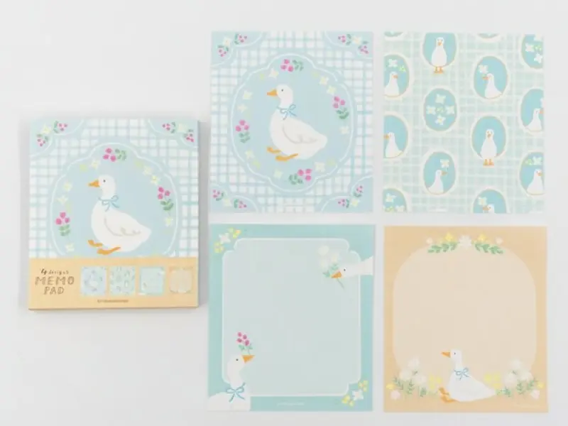 Furukawa Memo Pad LM390 - Flower Duck