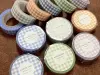 Papier Platz Washi Tape Gingham Check - Orange