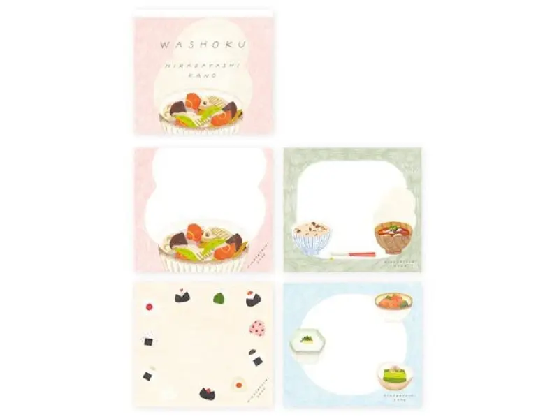 Cozyca x Hirabayashi Kano Memo Pad - Washoku