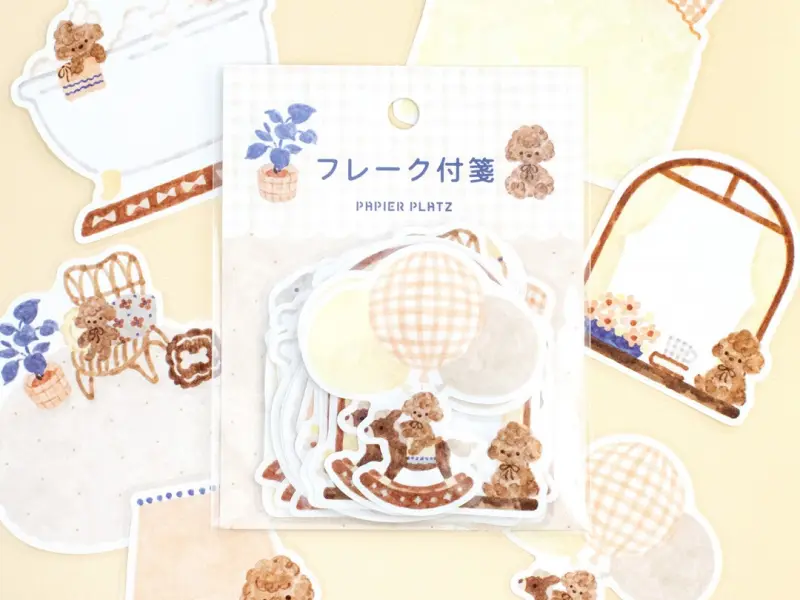 Papier Platz x Nakauchi Waka Flake Stickers - Dog And Interior