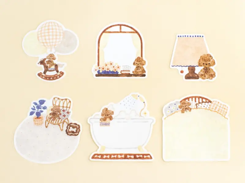 Papier Platz x Nakauchi Waka Flake Stickers - Dog And Interior