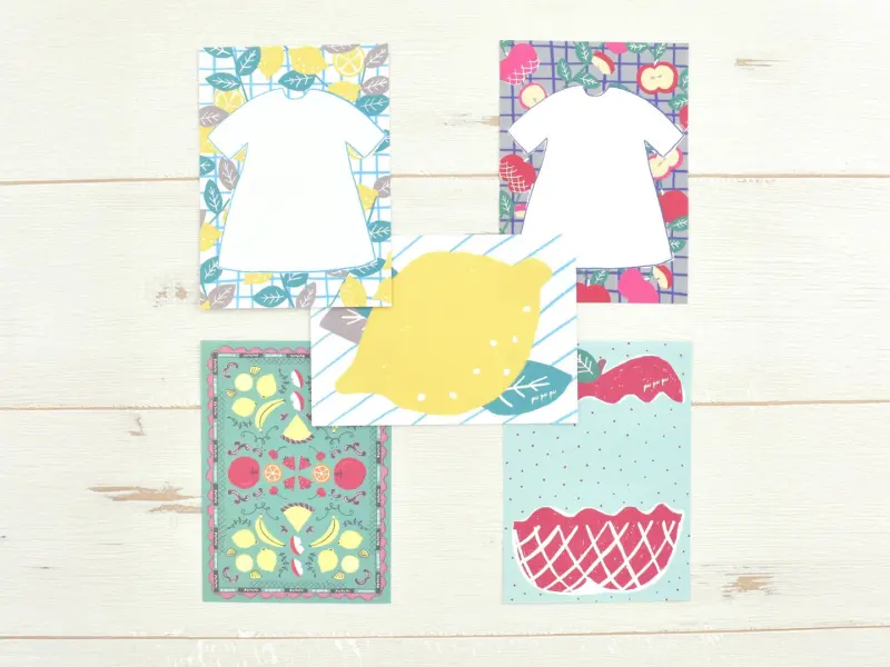 Papier Platz x  PUPUPU Otegaru Memo Pad - Lemon And Apple