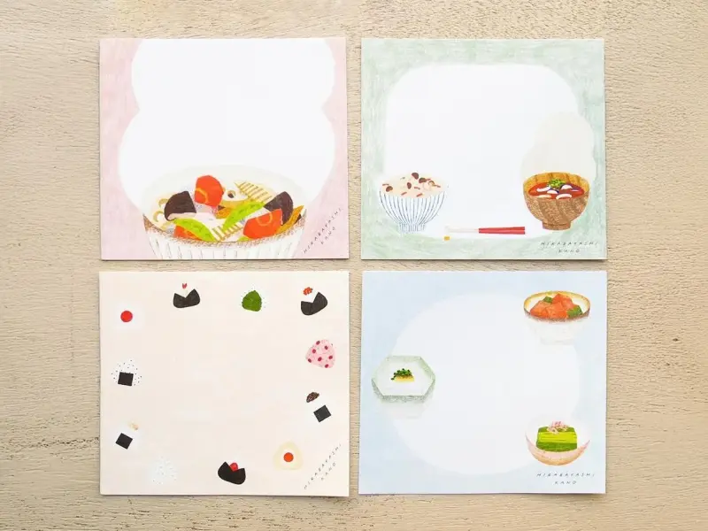 Cozyca x Hirabayashi Kano Memo Pad - Washoku