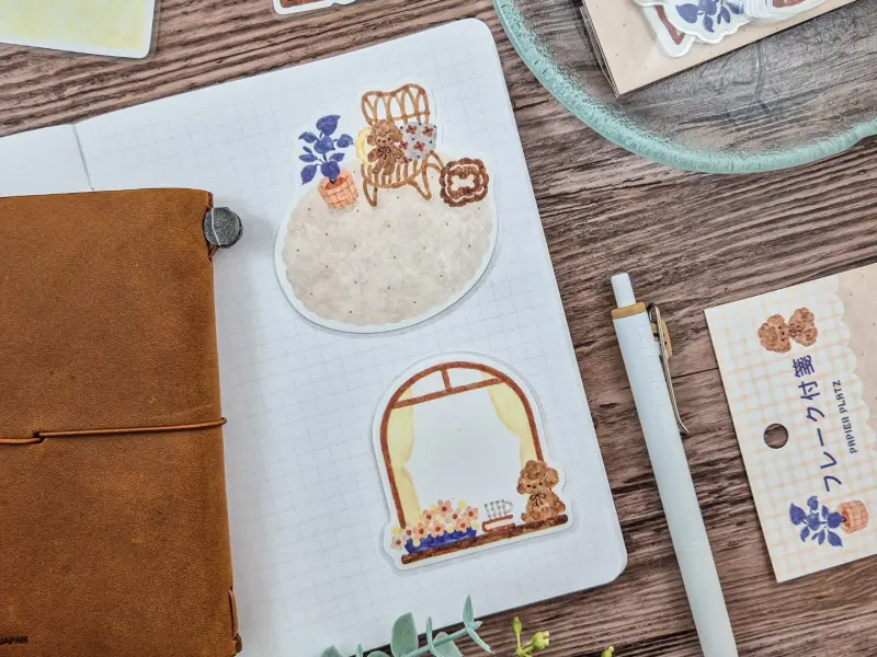 Papier Platz x Nakauchi Waka Flake Stickers - Dog And Interior