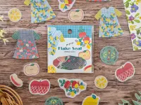 Papier Platz x PUPUPU Flake Stickers - Lemon And Apple