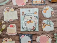 Papier Platz x Nakauchi Waka Flake Stickers - Bear And Sweets