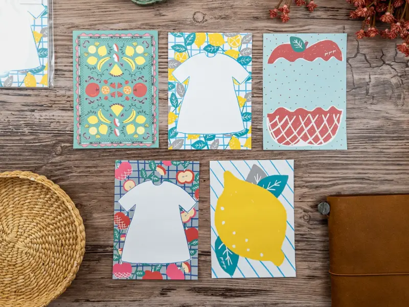 Papier Platz x  PUPUPU Otegaru Memo Pad - Lemon And Apple