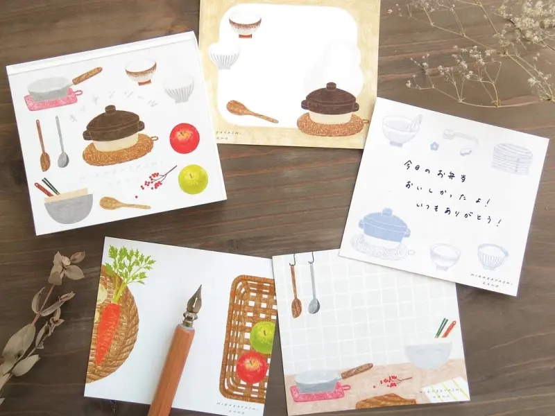 Cozyca x Hirabayashi Kano Memo Pad - Kitchen Tools