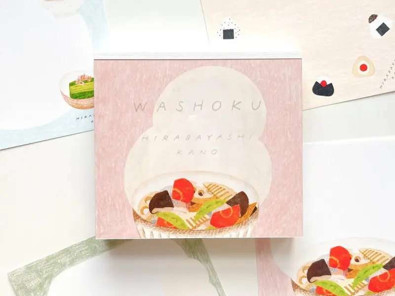 Cozyca x Hirabayashi Kano Memo Pad - Washoku