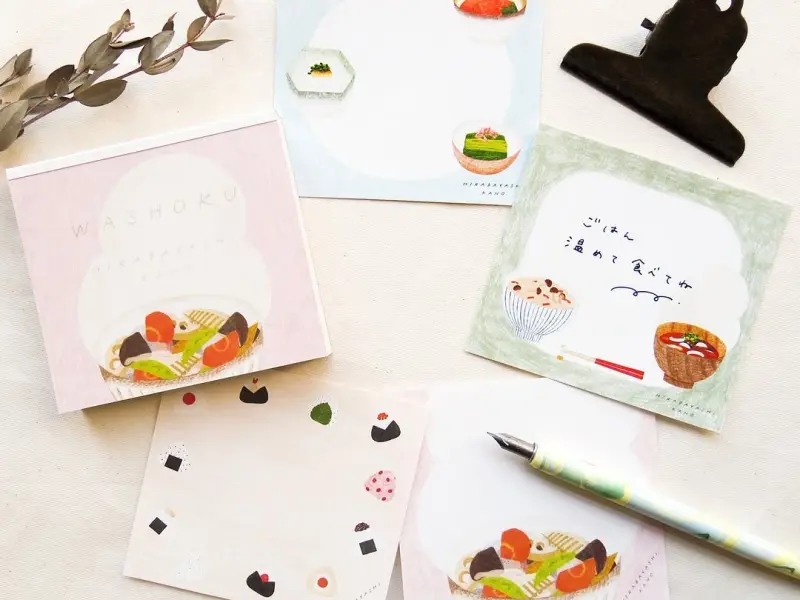 Cozyca x Hirabayashi Kano Memo Pad - Washoku
