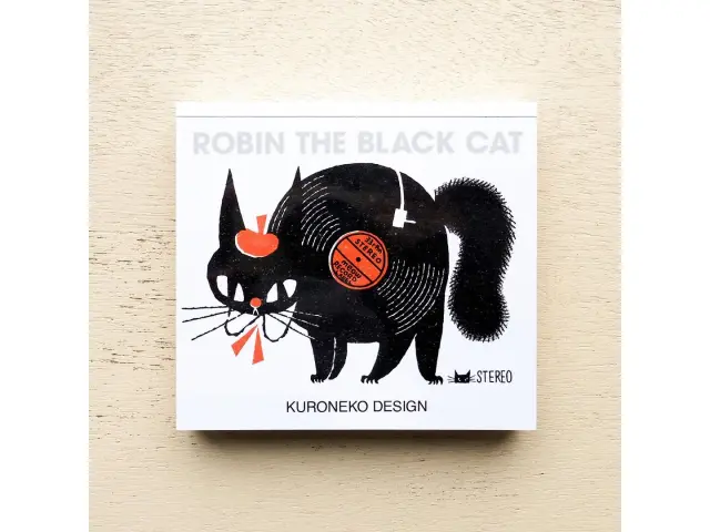 Cozyca x Kuro Neko Isho Memo Pad - Robin The Black Cat