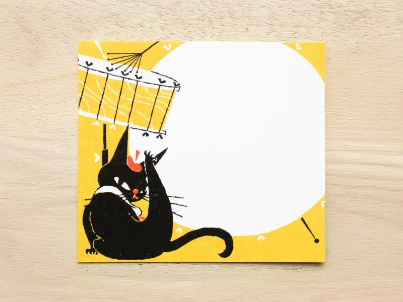 Cozyca x Kuro Neko Isho Memo Pad - Robin The Black Cat