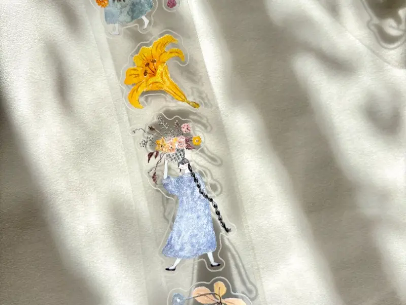 Pion Kiss-Cut PET Tape Mini Girl - Blooming