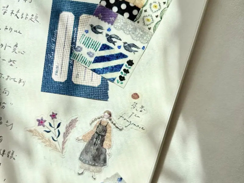 Pion Kiss-Cut PET Tape Mini Girl - Blooming