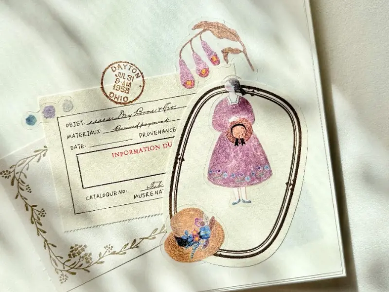 Pion Kiss-Cut PET Tape Mini Girl - Blooming