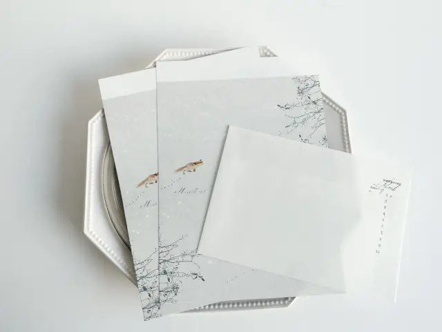 Yohaku Letter Set M-211 - Snow Play