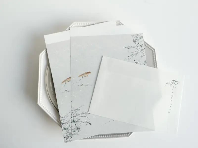 Yohaku Letter Set M-211 - Snow Play