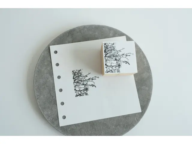 Yohaku Rubber Stamp S-124 - Fuyu no Asa