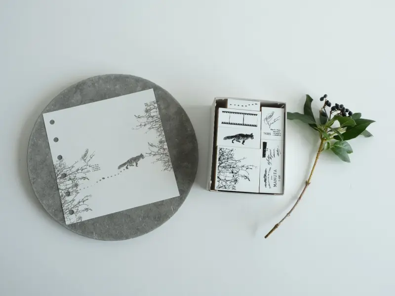 Yohaku Rubber Stamp S-128 - Scene