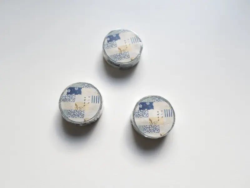 Yohaku Washi Tape CHECK&STRIPE Winter Gift YC026 - Mosaic