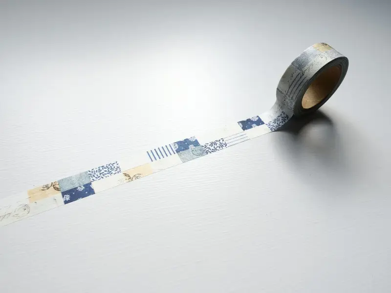 Yohaku Washi Tape CHECK&STRIPE Winter Gift YC026 - Mosaic