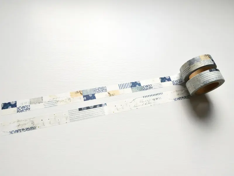 Yohaku Washi Tape CHECK&STRIPE Winter Gift YC026 - Mosaic