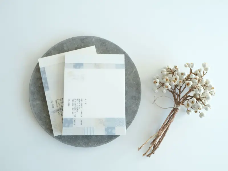 Yohaku Memo Pad CHECK&STRIPE Winter Gift YC-028 - Mosaic
