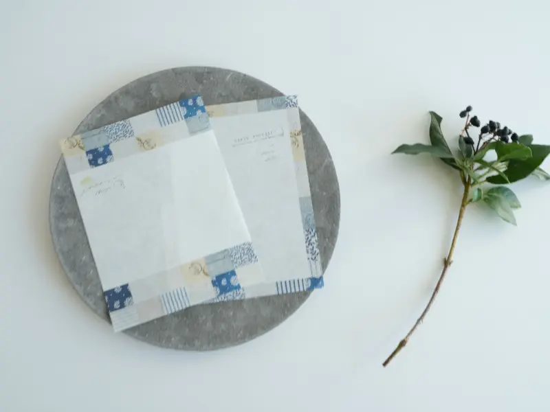 Yohaku Memo Pad CHECK&STRIPE Winter Gift YC-028 - Mosaic