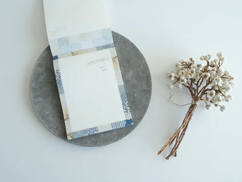 Yohaku Memo Pad CHECK&STRIPE Winter Gift YC-028 - Mosaic