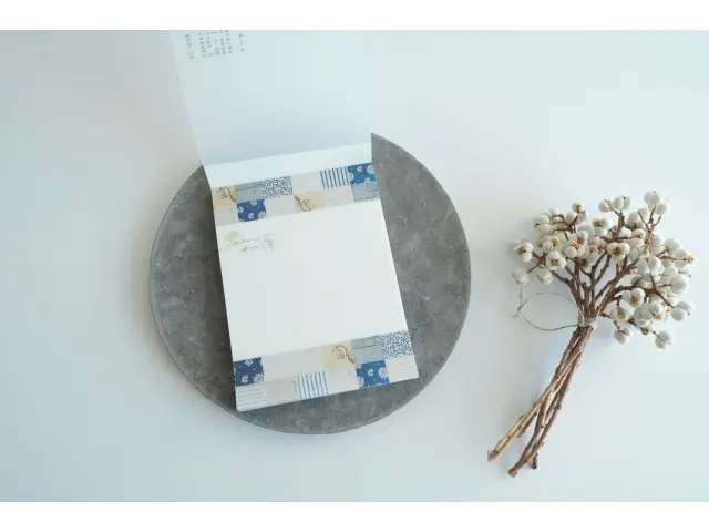Yohaku Memo Pad CHECK&STRIPE Winter Gift YC-028 - Mosaic