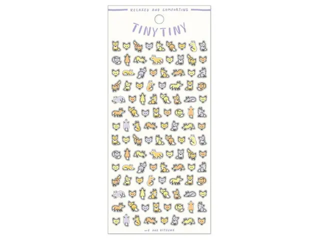 Mindwave Clear Sticker Sheet 82278 Tiny Tiny - Fox