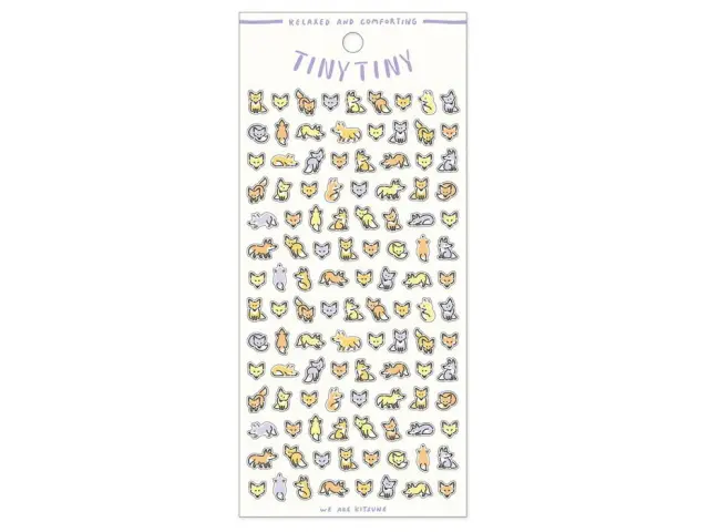 Mindwave Clear Sticker Sheet 82278 Tiny Tiny - Fox