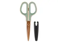 PLUS Fitcut Curve Scissors Premium Titanium-Coated Retro Colour - Green