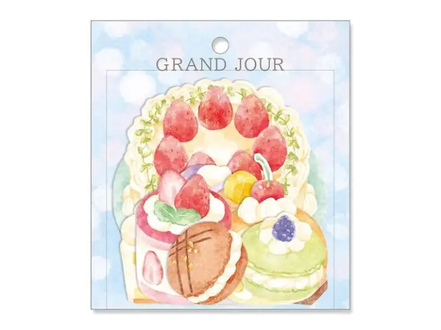 Mindwave Grand Jour Large Die-Cut Sticker Flakes - Cake