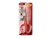 PLUS Fitcut Curve Scissors Premium Titanium-Coated Retro Colour - Red