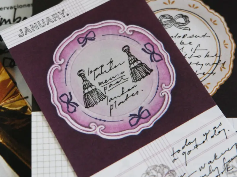 Pre-Order Kurukynki Memo Pad - Lantern Plate