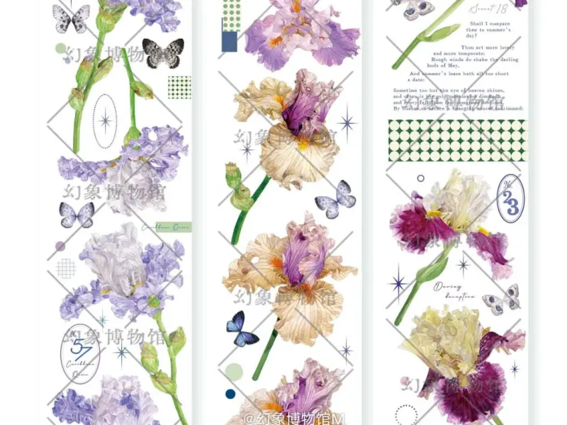 MOI Studio Washi Tape Sample - Iris