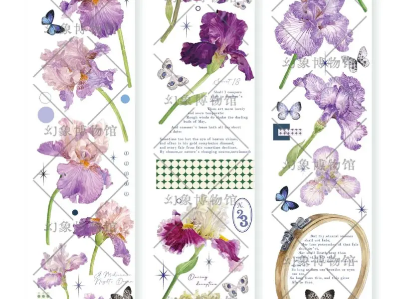 MOI Studio Washi Tape Sample - Iris