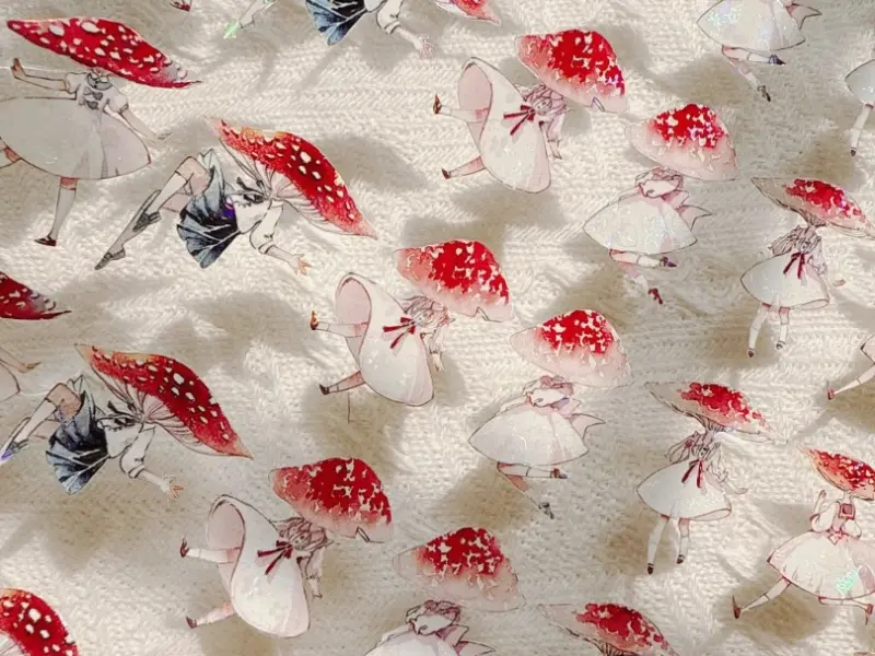 MOI Studio Washi Tape Sample - Miss Mushroom 1