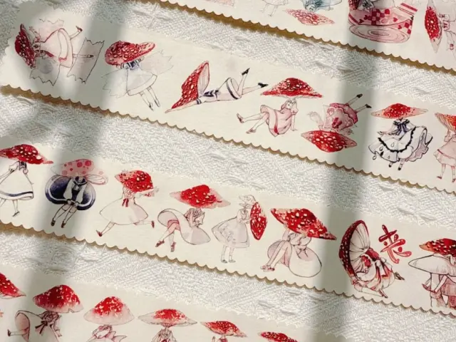MOI Studio Washi Tape Sample - Miss Mushroom 1